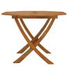 Folding Garden Table 90x75 cm - Solid Acacia Wood | HipoMarket