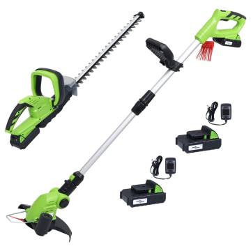 2 Piece Cordless Garden Power Tool Set | HipoMarket UK