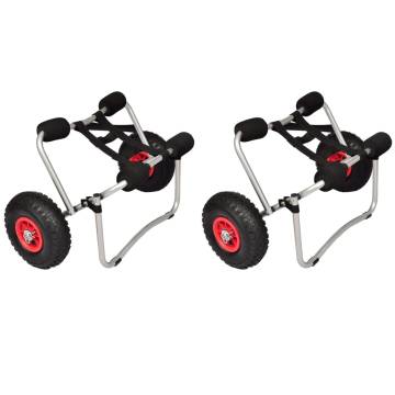 Kayak Trolleys 2 pcs Aluminium | Lightweight & Durable