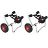 Kayak Trolleys 2 pcs Aluminium Size 72 x 50 x 26cm Quantity in Package 2 