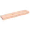 Wall Shelf 80x20x6 cm Untreated Solid Wood Oak Colour natural Size 80 x 20 x 6 cm Quantity in Package 1 Number of Pieces 