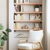 Wall Shelf 80x20x6 cm Solid Oak - Rustic Storage Solution