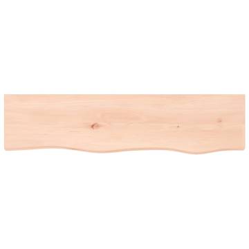 Wall Shelf 80x20x6 cm Solid Oak - Rustic Storage Solution