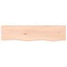 Wall Shelf 80x20x6 cm Solid Oak - Rustic Storage Solution