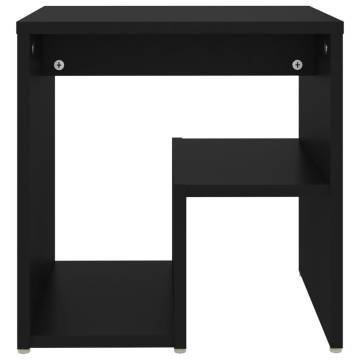 Stylish Black Bed Cabinets - Set of 2 | HipoMarket