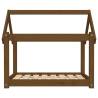 Comfortable Dog Bed in Honey Brown - Solid Wood Pine