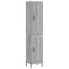 Highboard Grey Sonoma - Stylish Engineered Wood Storage | Hipo Market