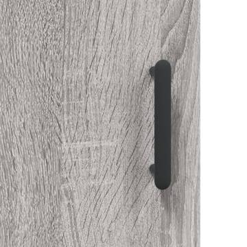 Highboard Grey Sonoma - Stylish Engineered Wood Storage | Hipo Market