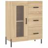 Highboard Sonoma Oak 69.5x34x180 cm | Stylish Storage Solution