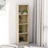 4-Tier Book Cabinet Sonoma Oak 40x24x142 cm Engineered Wood Colour sonoma oak Size 40 x 24 x 142 cm Quantity in Package 1 