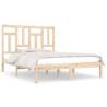 Solid Wood Pine Bed Frame 140x200 cm | Modern Design