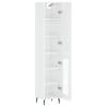 Highboard High Gloss White 34.5x34x180 cm - Stylish Storage Solution