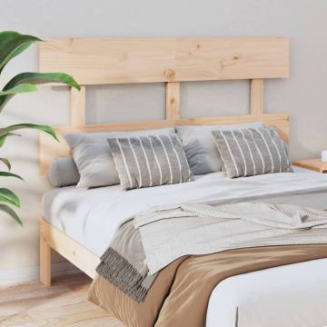 Stylish Solid Pine Bed Headboard - 124x3x81 cm