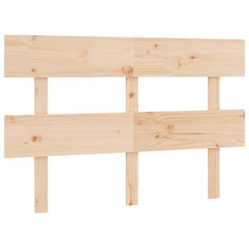 Stylish Solid Pine Bed Headboard - 124x3x81 cm