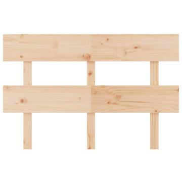 Stylish Solid Pine Bed Headboard - 124x3x81 cm