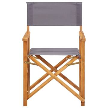 Director's Chairs 2 pcs Solid Acacia Wood - Stylish & Durable