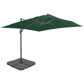 Durable Green Outdoor Umbrella with Portable Base | HipoMarket