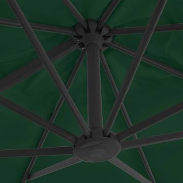 Durable Green Outdoor Umbrella with Portable Base | HipoMarket