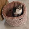 Designed by Lotte Cat Basket Ribbed Pink 50x35 cm - Hipomarket