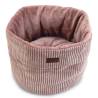 Designed by Lotte Cat Basket Ribbed Pink 50x35 cm - Hipomarket