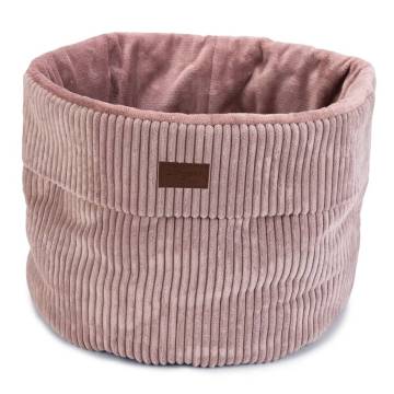 Designed by Lotte Cat Basket Ribbed Pink 50x35 cm - Hipomarket