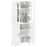 Stylish Highboard White 69.5x34x180 cm | Hipomarket