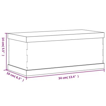 Transparent Acrylic Display Box 34x16x14 cm | HipoMarket