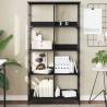 Bookshelf Black 78.5x33x153 cm Engineered Wood Colour black Quantity in Package 1 Height 153 cm 