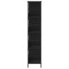 Black Bookshelf 78.5x33x153 cm | Durable Engineered Wood