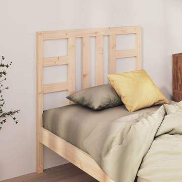 Stylish Solid Wood Pine Bed Headboard - 106x4x100 cm