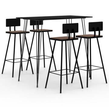 5 Piece Black Bar Set - Stylish & Unique Design | HipoMarket