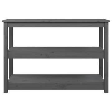 Grey Console Table 110x40x74 cm | Solid Pine Wood