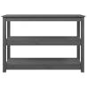 Grey Console Table 110x40x74 cm | Solid Pine Wood