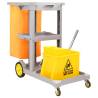 Cleaning Trolley with Mop Bucket - Durable & Practical Solution