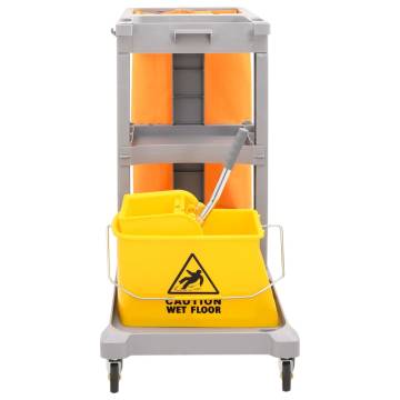 Cleaning Trolley with Mop Bucket - Durable & Practical Solution