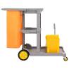 Cleaning Trolley with Mop Bucket - Durable & Practical Solution