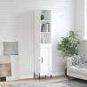 Highboard White 34.5x34x180 cm Engineered Wood Colour white Quantity in Package 1 Model 1 wood door 