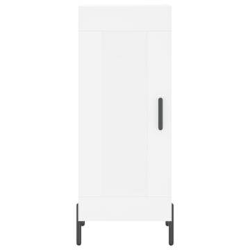 Stylish Highboard White 34.5x34x180 cm | Hipomarket