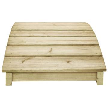 Garden Bridge 170x74 cm - Durable Impregnated Pinewood