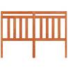 Stylish Wax Brown Solid Wood Pine Headboard - 135 cm