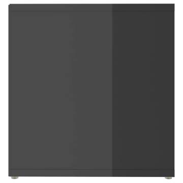 High Gloss Grey TV Cabinet - Stylish & Practical Design