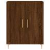 Stylish Highboard Brown Oak - 69.5x34x180 cm | HipoMarket