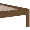 Honey Brown Solid Wood Bed Frame - King Size 150x200 cm