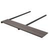 WPC Solid Decking Boards 20m² 2.2m Dark Brown | Hipomarket