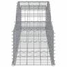 Arched Gabion Baskets - 4 pcs Galvanised Iron | Hipo Market