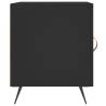 Stylish Black Bedside Cabinets - Set of 2 - Modern Storage