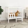 Dog Bed White 95.5x73.5x90 cm Solid Wood Pine Colour white Size 95.5 x 73.5 x 90 cm 