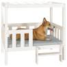 Dog Bed White 95.5x73.5x90 cm Solid Wood Pine - Comfort & Style