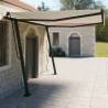 Manual Retractable Awning with Posts 4x3 m Cream Colour cream Size 4 x 3 m Quantity in Package 1 