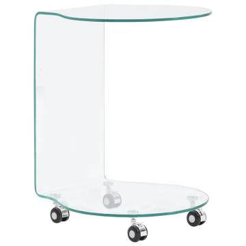 Contemporary Coffee Table - Tempered Glass 45x40x58 cm